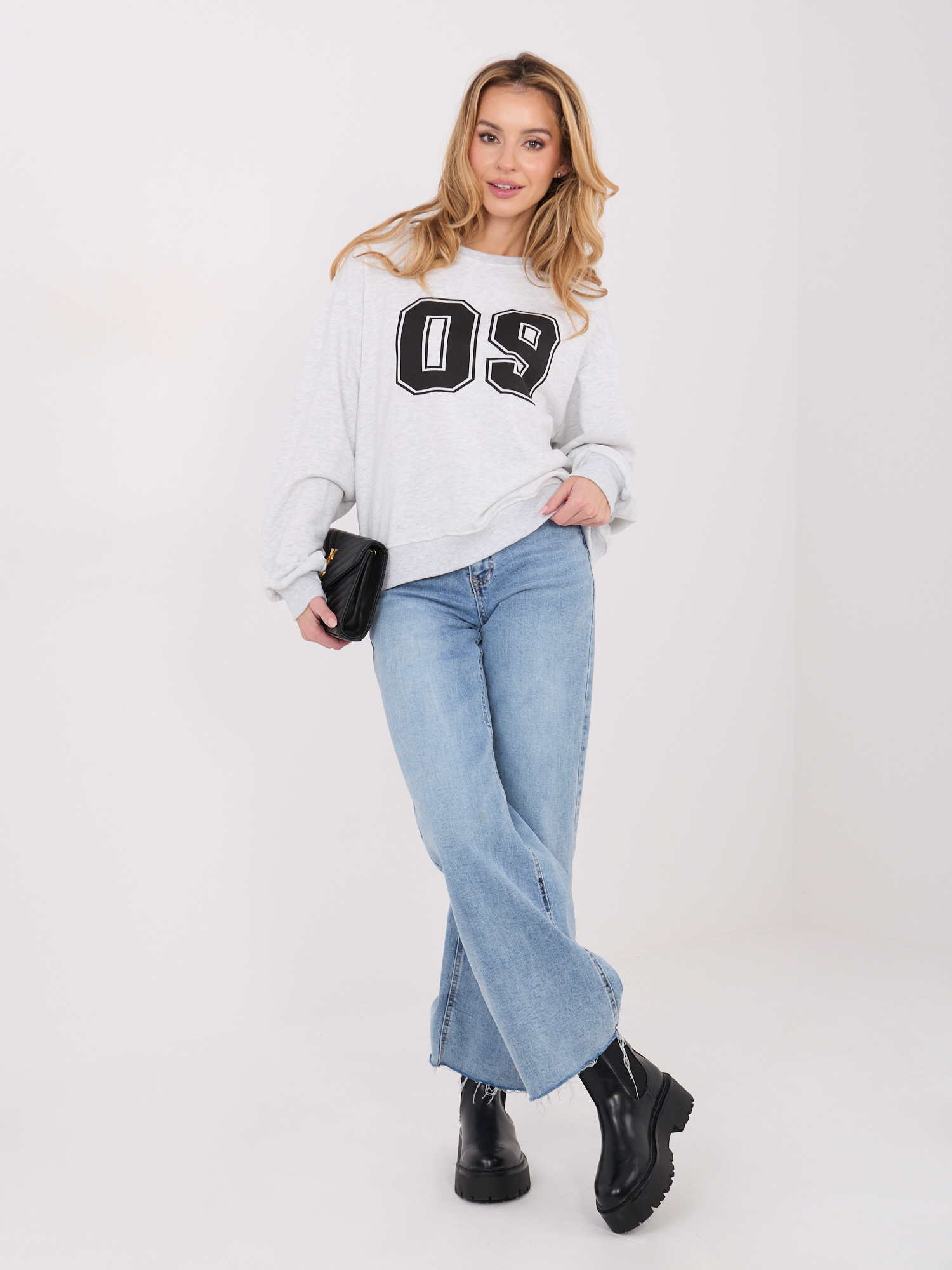 Bluza jasny szary