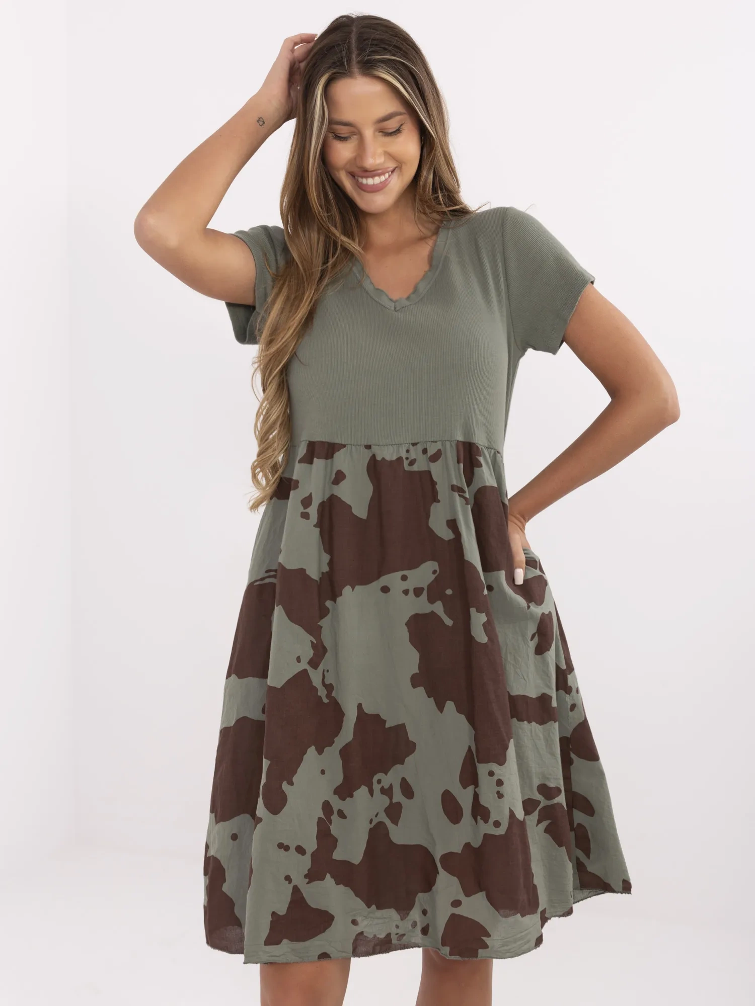 Sukienka khaki