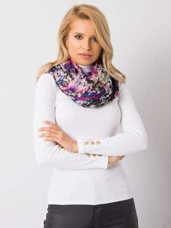 Czarna chusta w kwiaty