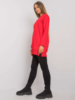 Czerwona tunika z napisem Halifax RUE PARIS