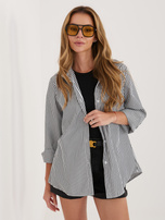 Czarna damska koszula w paski