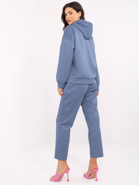 Hurt Ciemnoniebieski melanżowy komplet z bluzą z kapturem