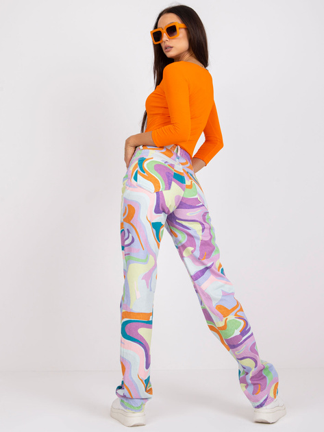 Pomarańczowa bluzka bawełniana Mona