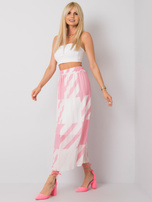 Różowa spódnica plisowana maxi Isidora