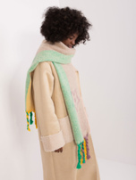 Hurtownia online Zimowy beżowy szal we wzory