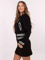 Hurt Czarny dwuczęściowy komplet z mini spódnicą