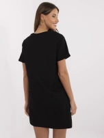 Czarna krótka sukienka t-shirtowa SUBLEVEL
