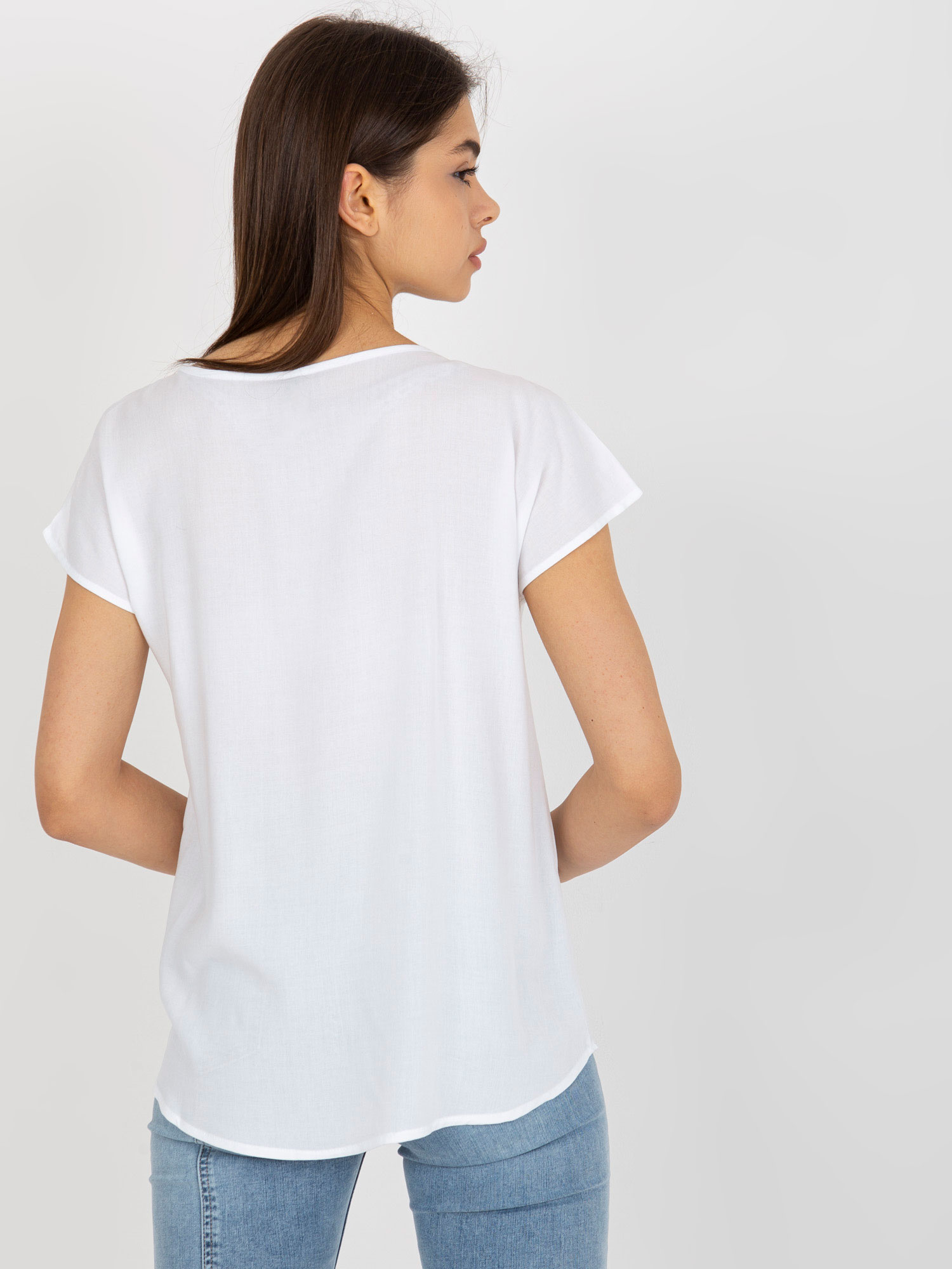 Wholesale White Women's Viscose Blouse SUBLEVEL