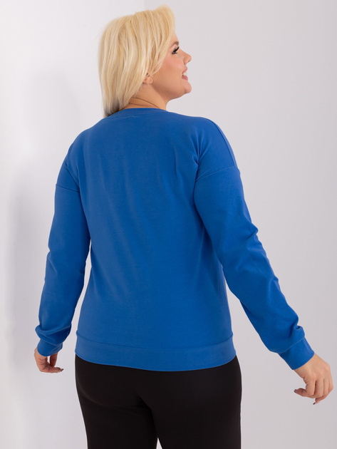 Hurt Ciemnoniebieska bluzka plus size z długim rękawem