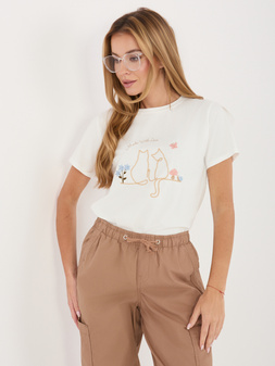 T-shirt ecru ITALY MODA S/M