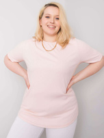 Šviesiai rožinė plus size bluzonė Stella.