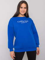 Ciemnoniebieska bluza bez kaptura damska Cherbourg 