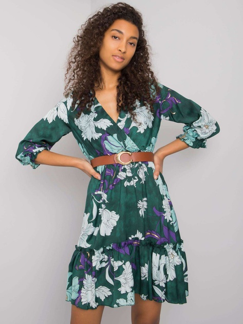 Zielona sukienka z paskiem Pensacola