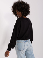 Hurt Czarna bluzka na co dzień z długim rękawem  