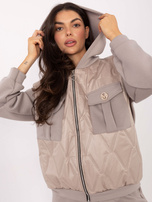 Fango casualowy komplet z pikowaną bluzą