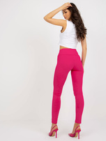 Hurt Fuksjowe damskie legginsy basic z kopertową talią 