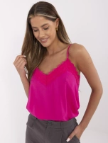 Fuchsia Top mit verstellbaren Trägern FRESH MADE.