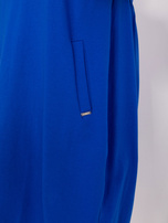 Hurtownia Kobaltowa bawełniana sukienka plus size