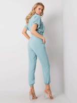 Lila gerippte Leggings Sanja.