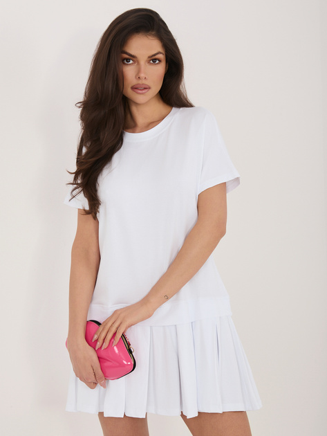 Biała mini sukienka na lato RUE PARIS