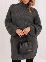 Hurt Dunkelgraues lockeres Oversize-Strickkleid RUE PARIS.