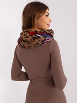 Hurtownia online Czerwony damski komin we wzory