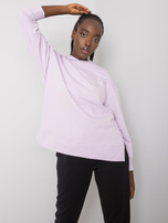 Czarno-fioletowy damski komplet dwuczęściowy Imanuela