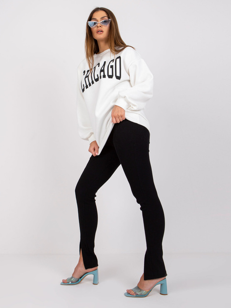 Biała bluza dresowa z napisem Madera