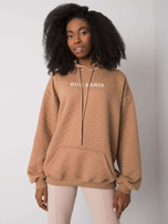 Camelowa bluza z pikowaniem Hanna RUE PARIS 