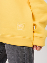 Żółta dresowa bluza oversize z ociepleniem RUE PARIS 