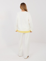 Ecru komplet z efektem koszulki pod spodem RUE PARIS 