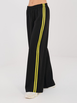 Czarny damski komplet z miękkiego materiału RUE PARIS 