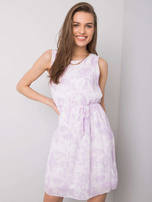 Marina SUBLEVEL light purple tie-dye dress