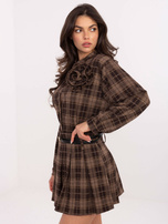 Brązowa mini spódnica od kompletu  