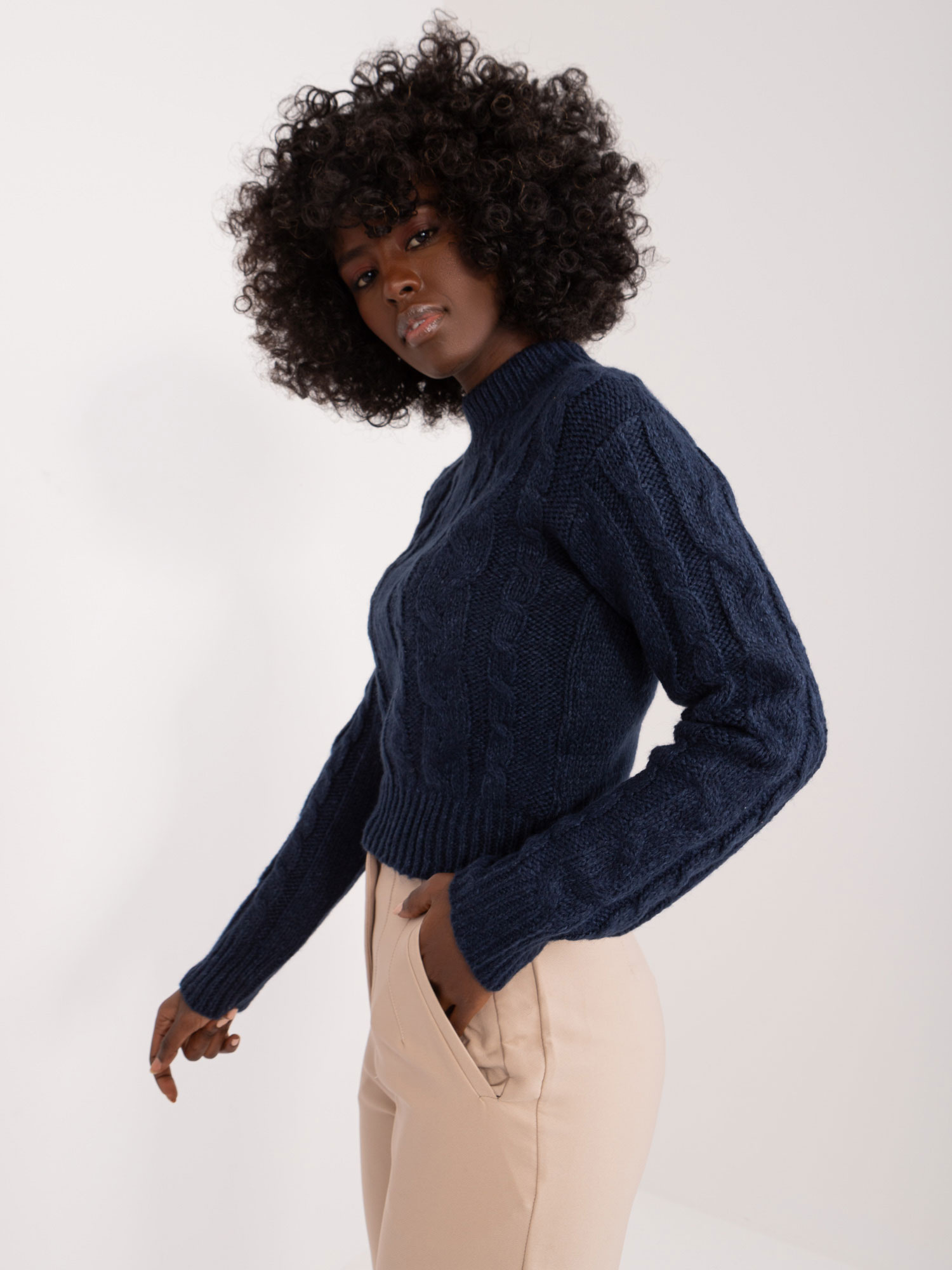 Sweter granatowy
