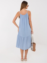 Jasnoniebieska bawełniana sukienka na lato