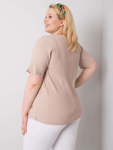 Beżowa bluzka plus size Stella