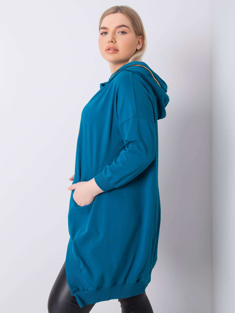 Morska bluza plus size z kapturem Fantasy
