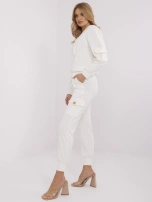 Hurt Ecru damski komplet z kieszeniami typu cargo