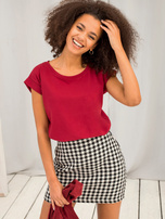 Bordowy t-shirt Revolution