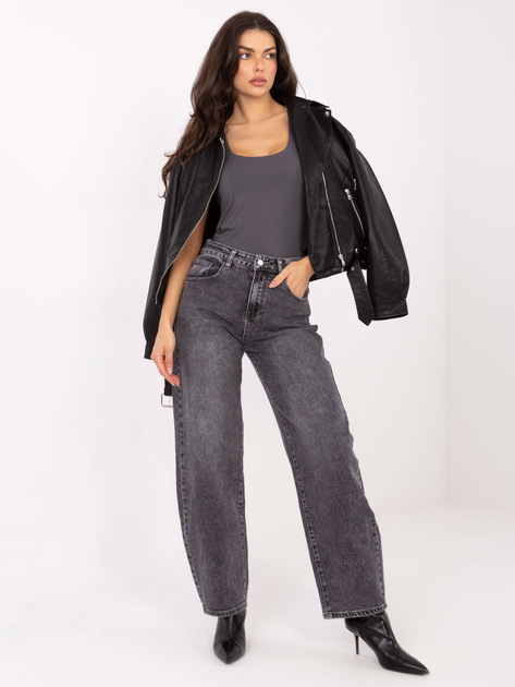 Grafitowy top basic bez rękawów SUBLEVEL