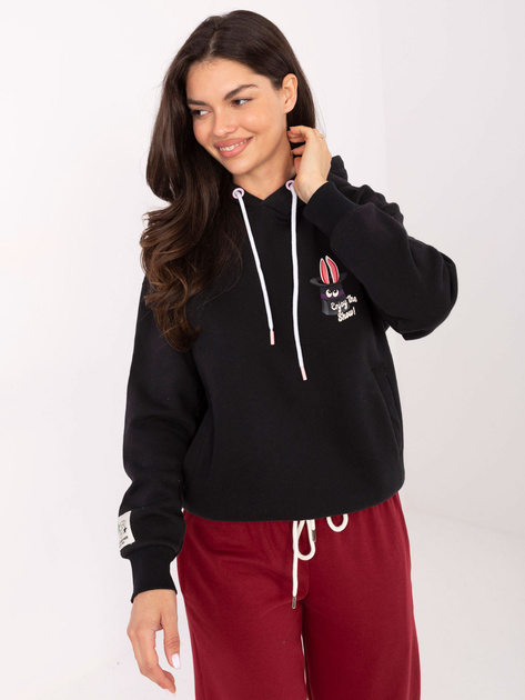 Grafitowa ocieplana bluza z nadrukiem SUBLEVEL