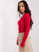 Hurt Red classic ribbed sweater.