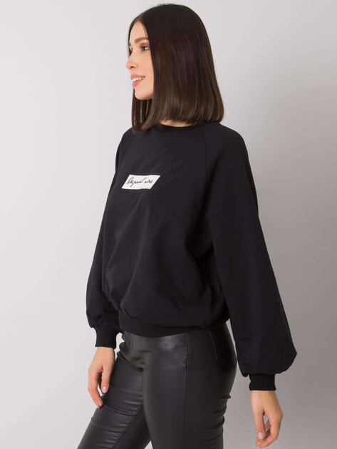 Czarna bluza plus size bez kaptura Hariette