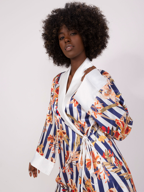 Hurt Biało-granatowa piżama z koszulą na ramiączkach