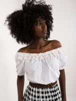 Hurt Ecru-czarna damska sukienka hiszpanka