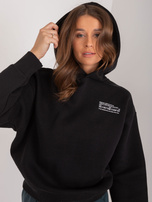 Hurt Czarna bawełniana bluza z kapturem SUBLEVEL