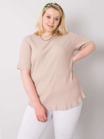 Beżowa bluzka plus size Stella