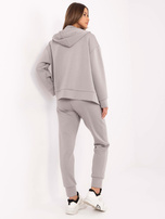 Hurt Szary trzyczęściowy komplet z rozpinaną bluzą