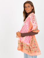 Hurtownia Koralowa wzorzysta chusta z bawełny 